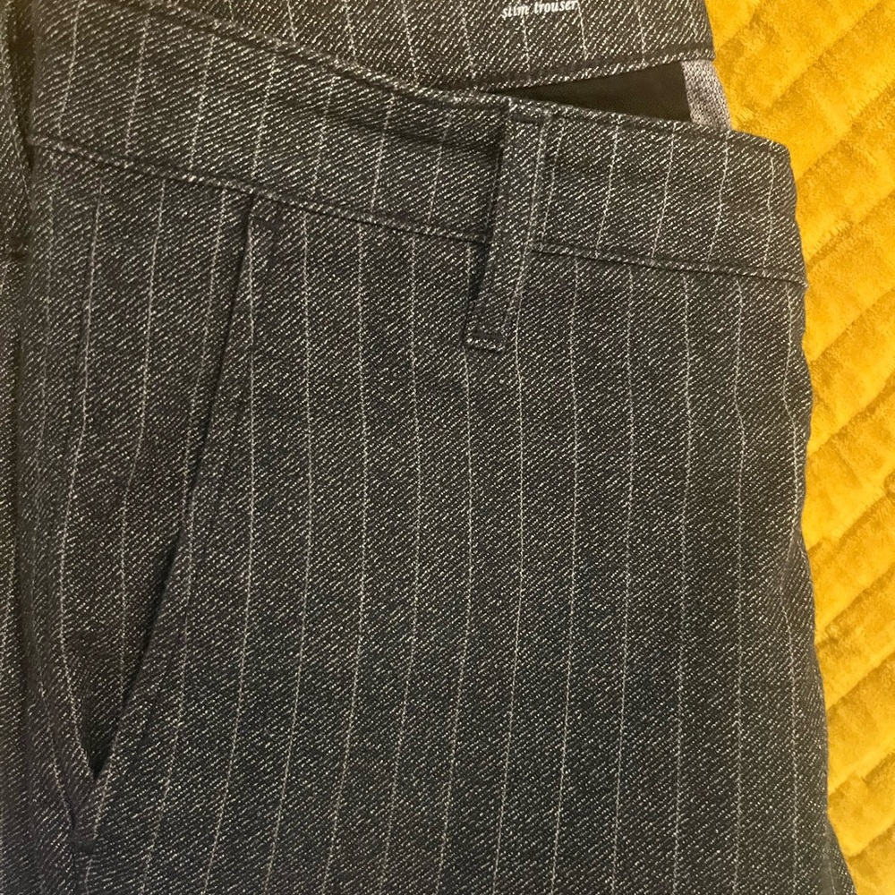 Men’s AG Black pinstripes size 30 stretch pants